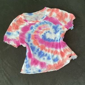 Hollister tie dye crop top